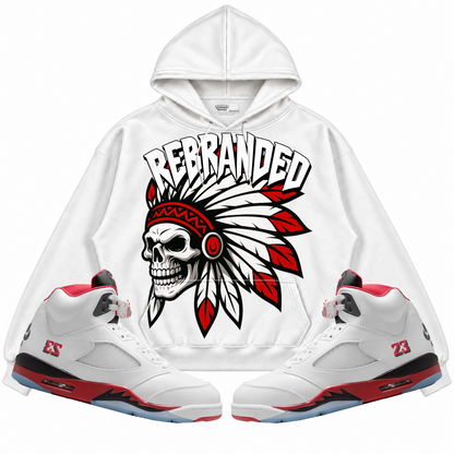 Rebranded Studios apparel — front styled with matching sneakers
