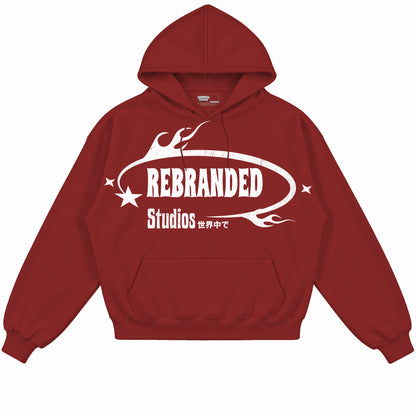 Rebranded Studios apparel — front without sneakers