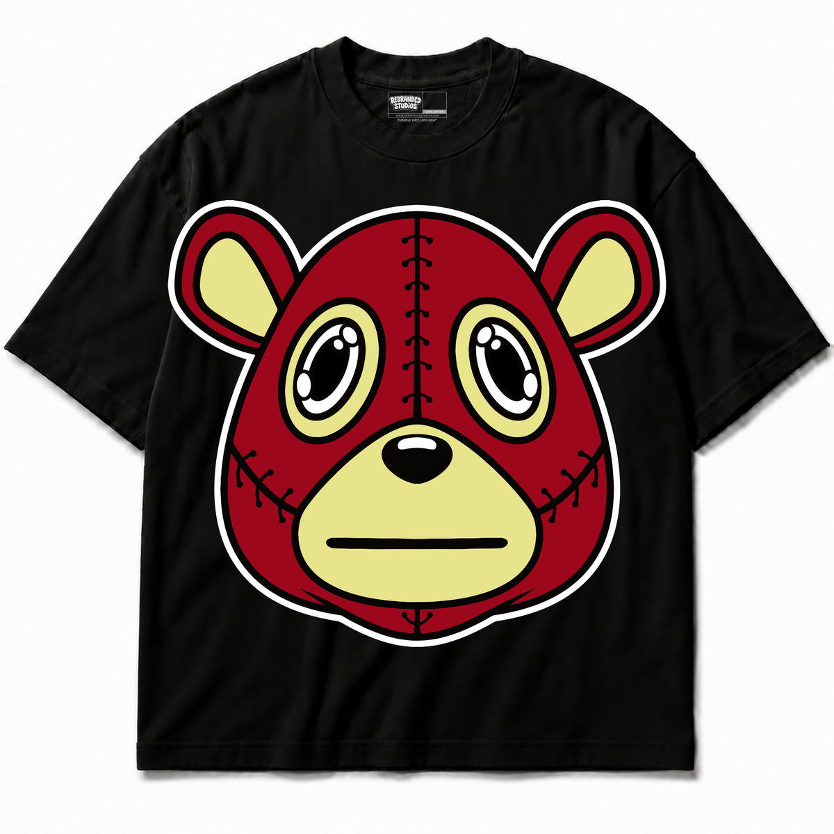 Rebranded Studios apparel — front without sneakers