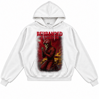 Rebranded Studios apparel — front without sneakers