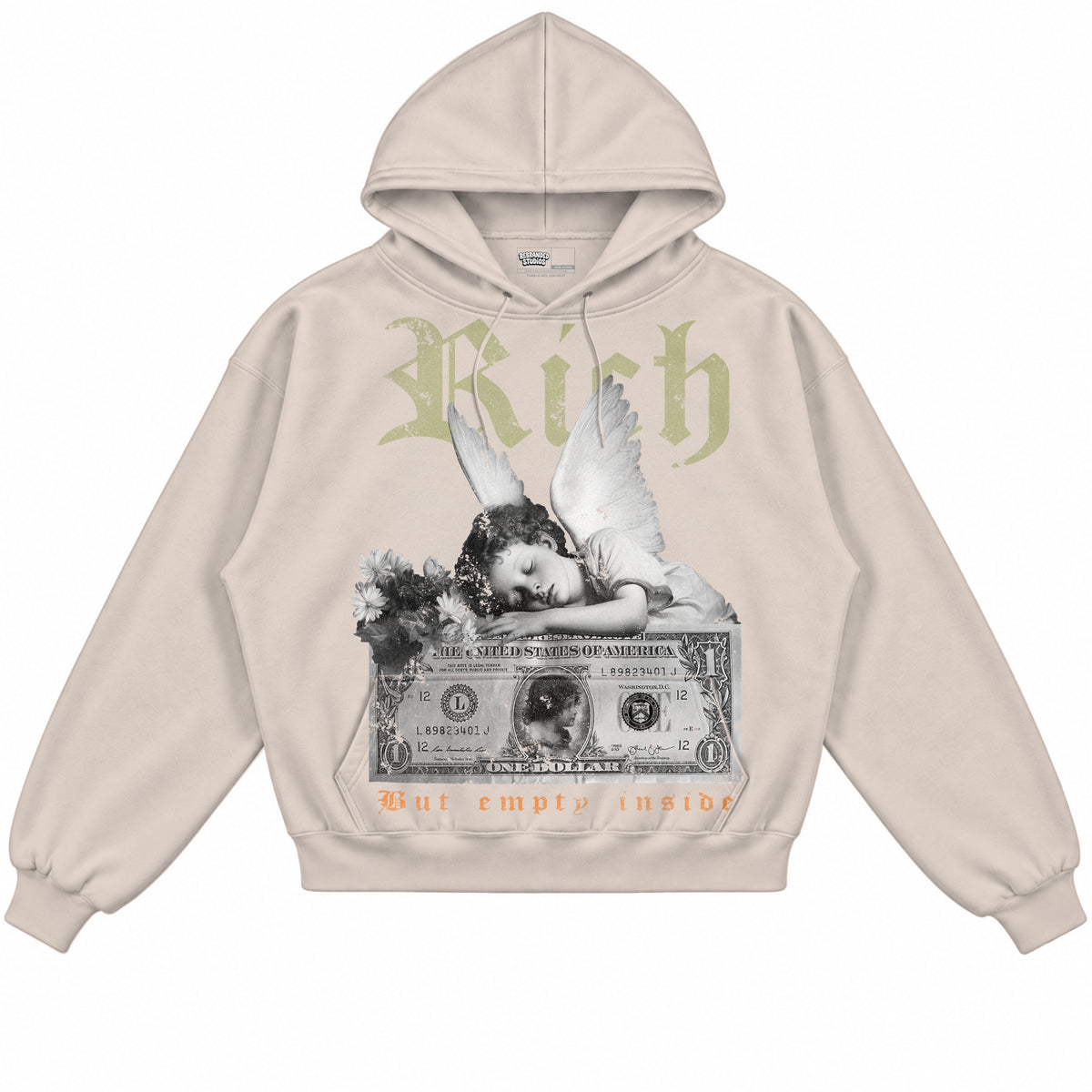 Rebranded Studios apparel — front without sneakers