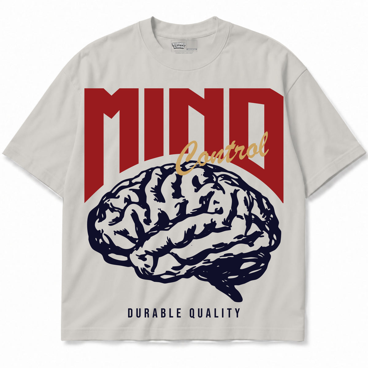 Rebranded Studios apparel — front without sneakers