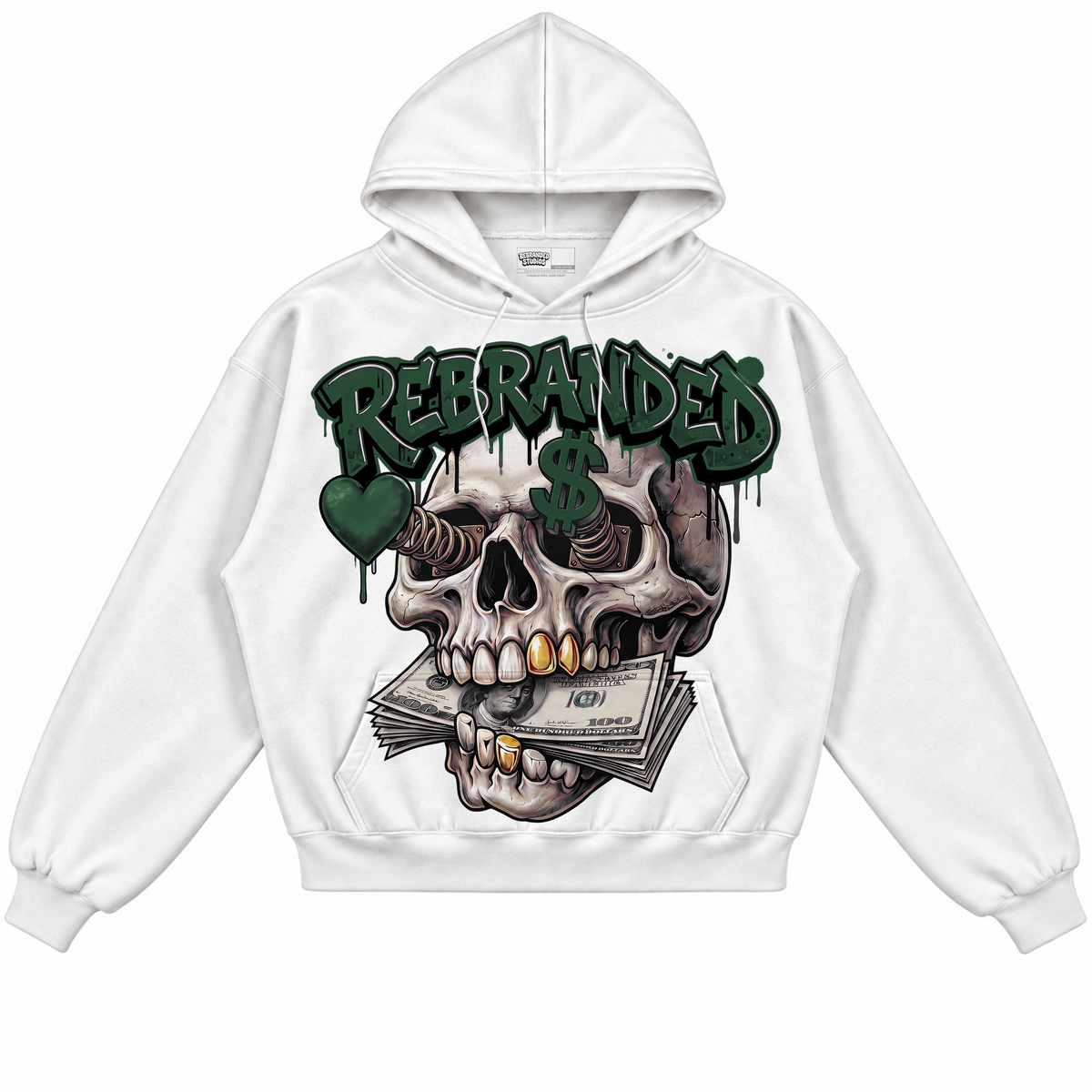 Rebranded Studios apparel — front without sneakers
