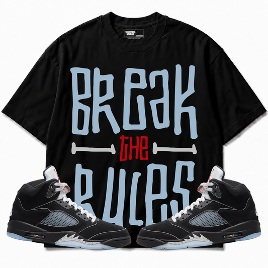 Rebranded Studios apparel — front styled with matching sneakers