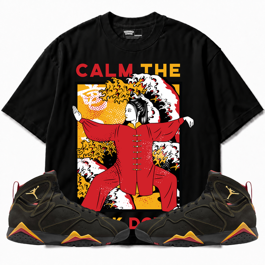 Rebranded Studios apparel — front styled with matching sneakers