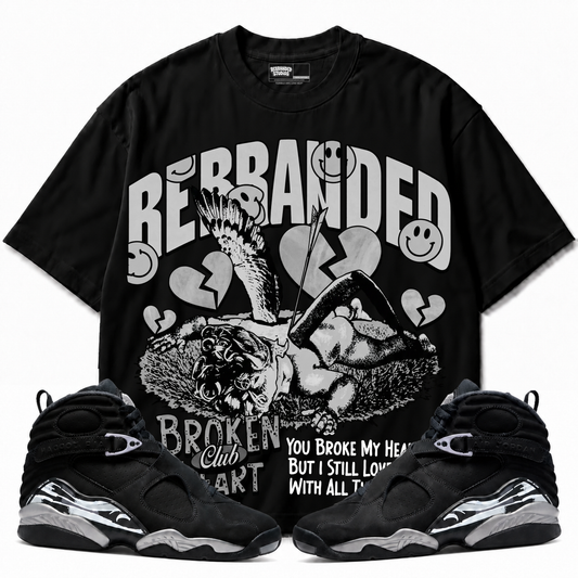 Rebranded Studios apparel — front styled with matching sneakers