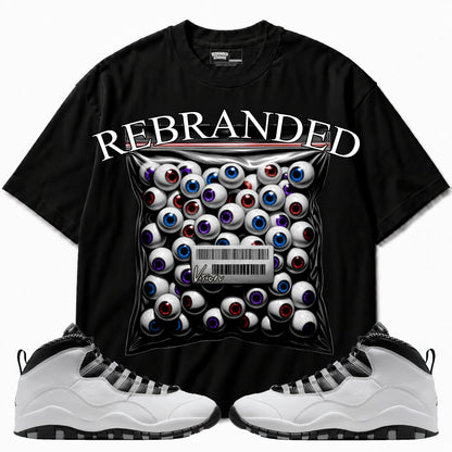 Rebranded Studios apparel — front styled with matching sneakers
