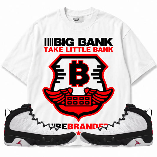 Rebranded Studios apparel — front styled with matching sneakers
