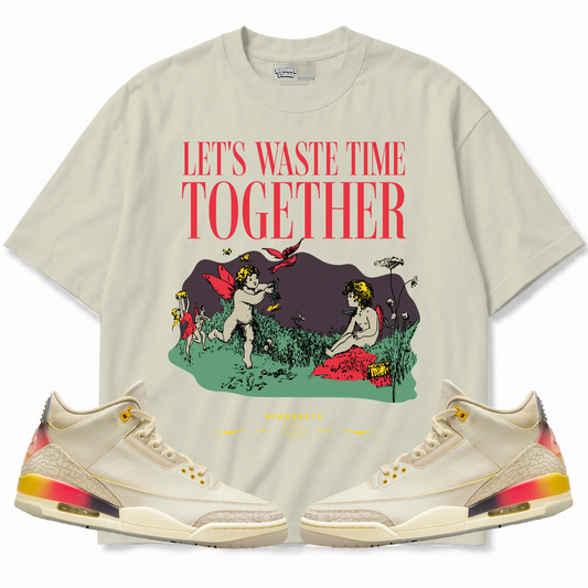 Rebranded Studios apparel — front styled with matching sneakers