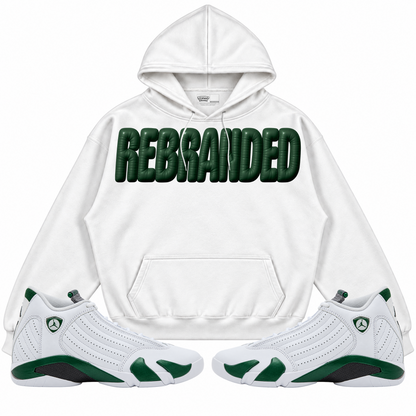 Rebranded Studios apparel — front styled with matching sneakers