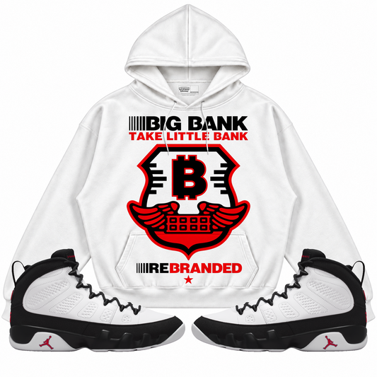 Rebranded Studios apparel — front styled with matching sneakers