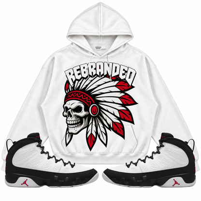 Rebranded Studios apparel — front styled with matching sneakers