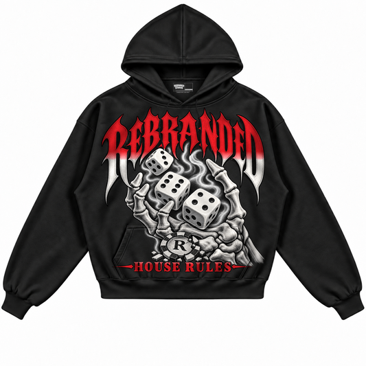 Rebranded Studios apparel — front without sneakers — alternate view