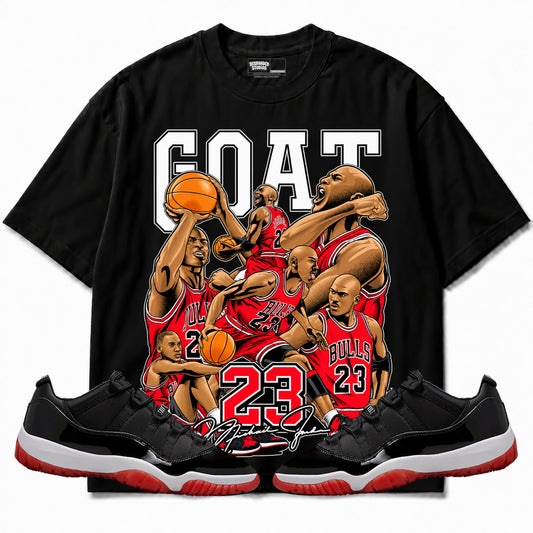 Rebranded Studios apparel — front styled with matching sneakers