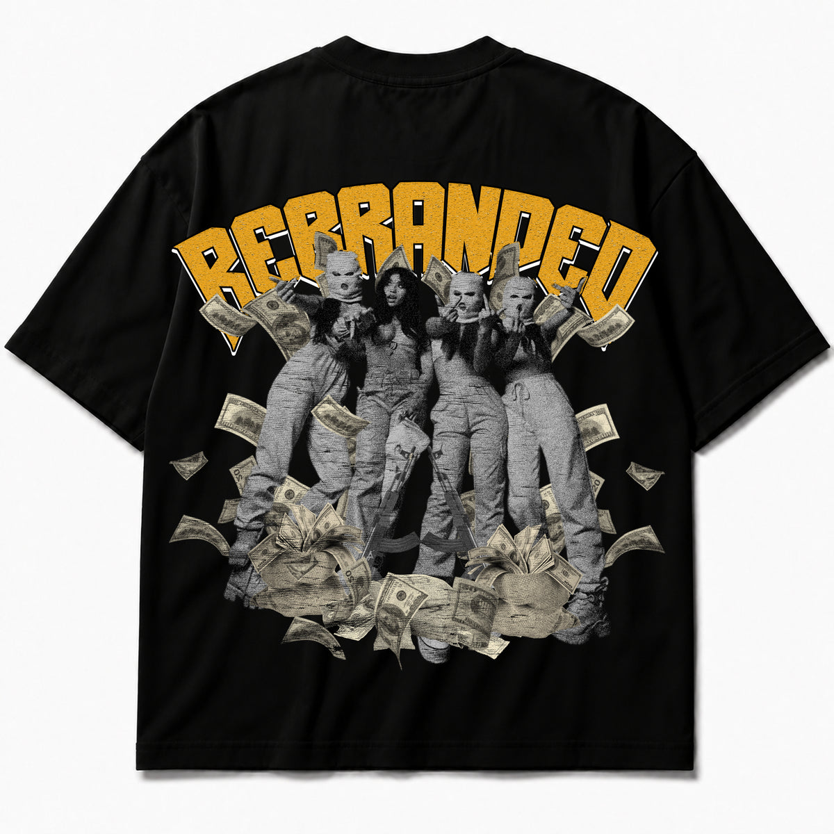 Rebranded Studios apparel — back without sneakers