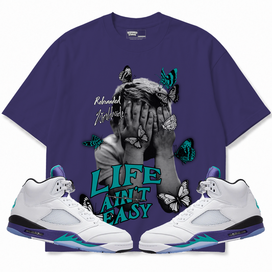 Rebranded Studios apparel — front styled with matching sneakers