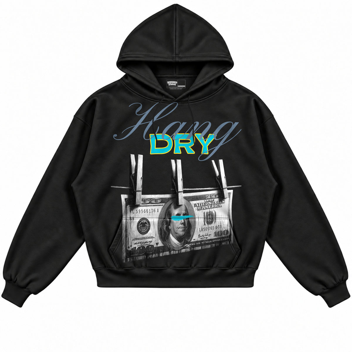 Rebranded Studios apparel — front without sneakers