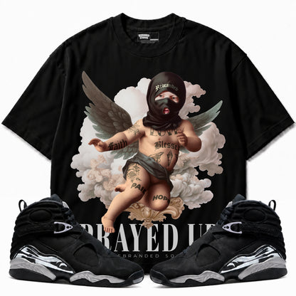 Rebranded Studios apparel — front styled with matching sneakers