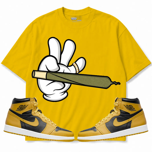 Rebranded Studios apparel — front styled with matching sneakers