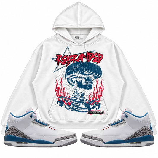 Rebranded Studios apparel — front styled with matching sneakers