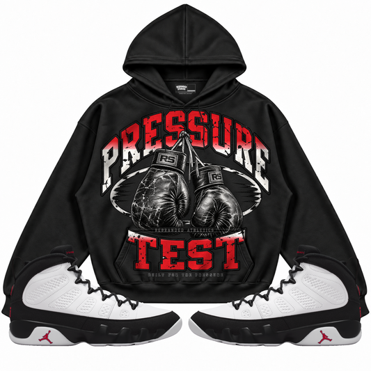 Rebranded Studios apparel — front styled with matching sneakers