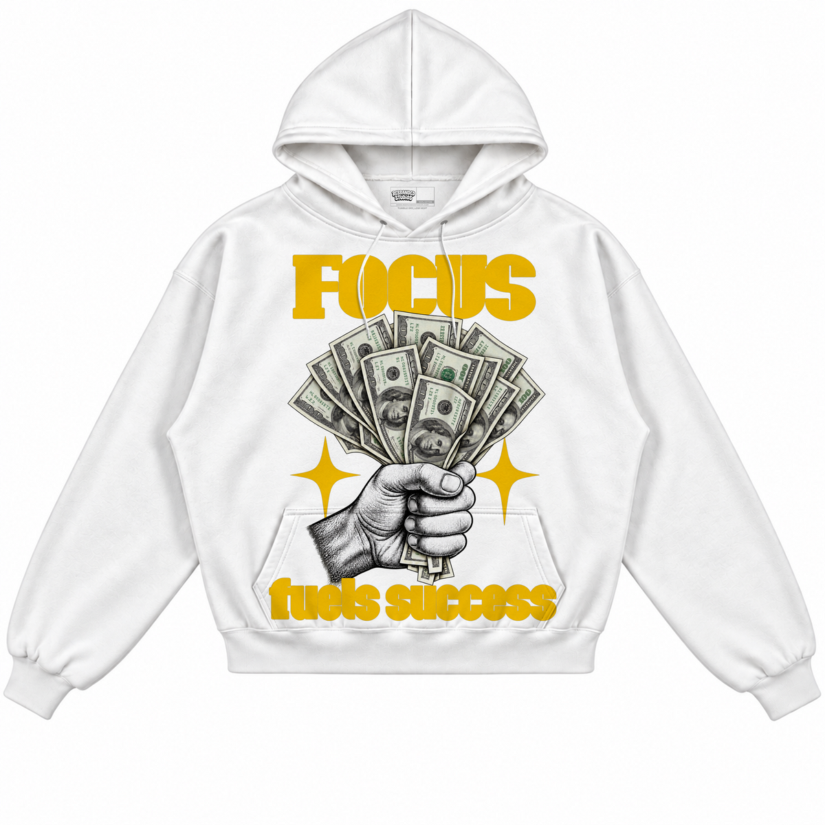 Rebranded Studios apparel — front without sneakers