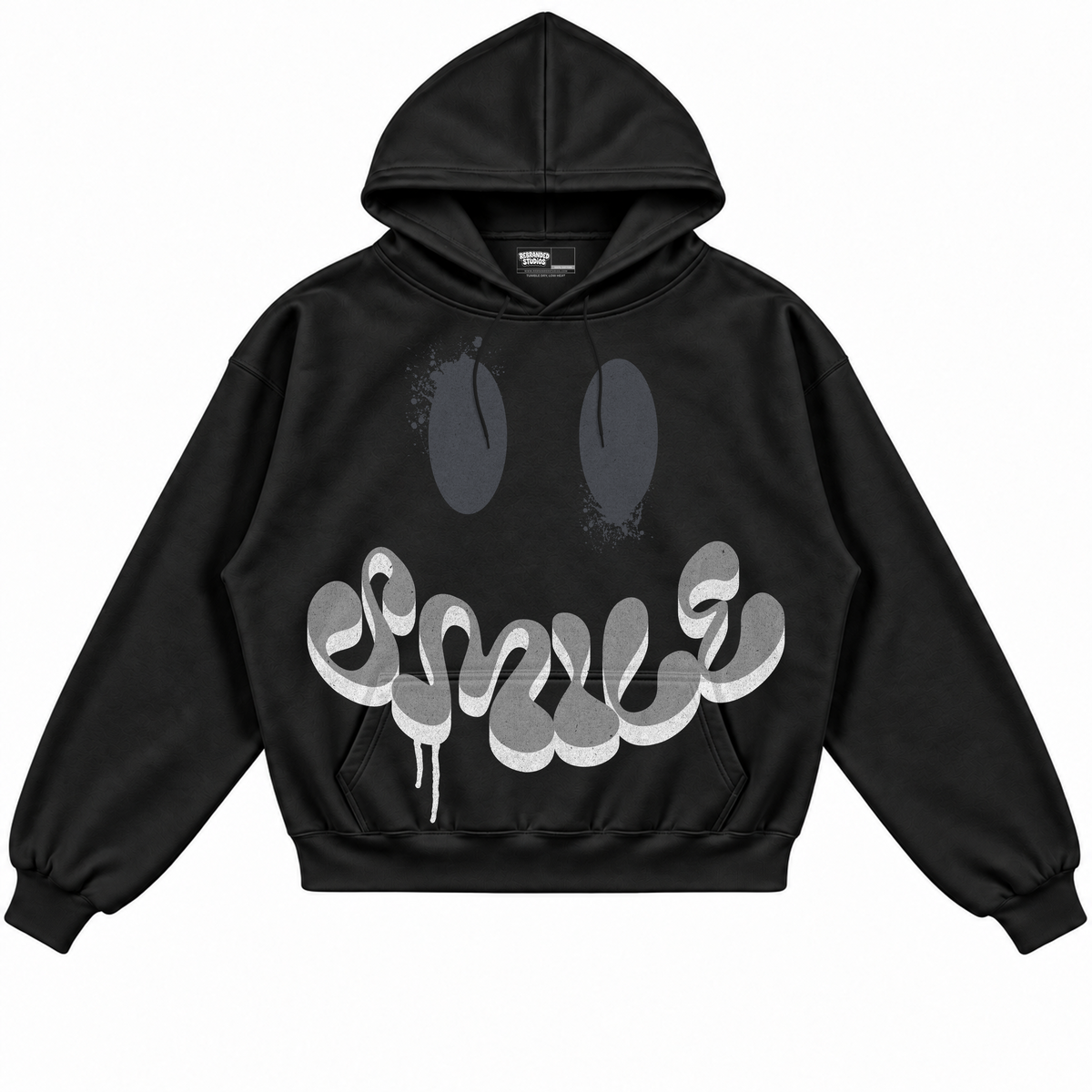 Rebranded Studios apparel — front without sneakers
