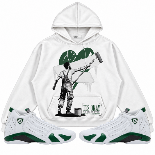 Rebranded Studios apparel — front styled with matching sneakers