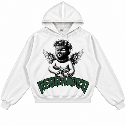 Rebranded Studios apparel — front without sneakers