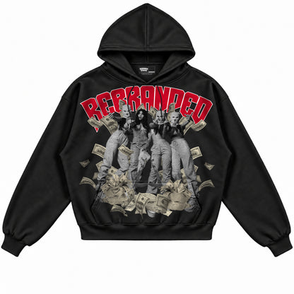 Rebranded Studios apparel — front without sneakers
