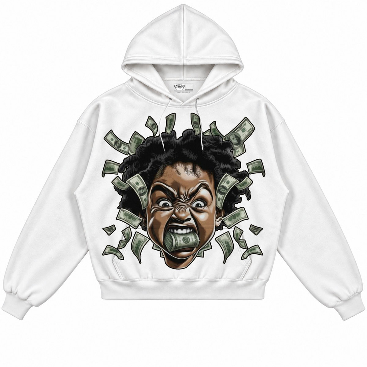 Rebranded Studios apparel — front without sneakers