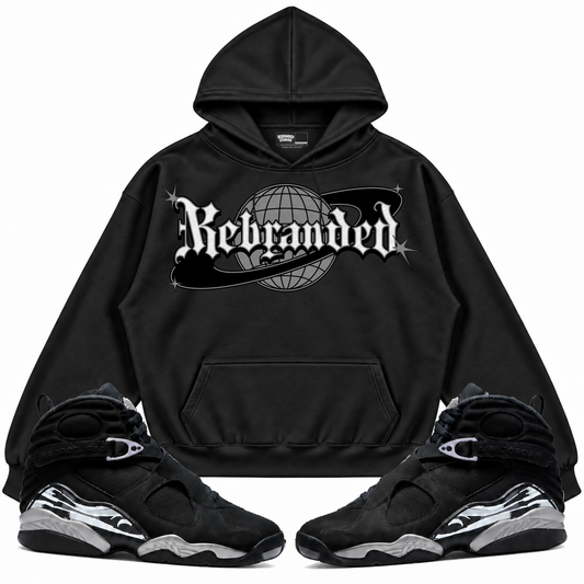 Rebranded Studios apparel — front styled with matching sneakers