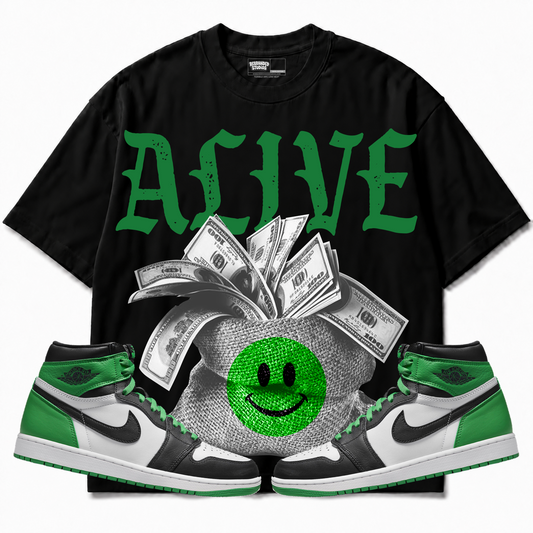 Rebranded Studios apparel — front styled with matching sneakers