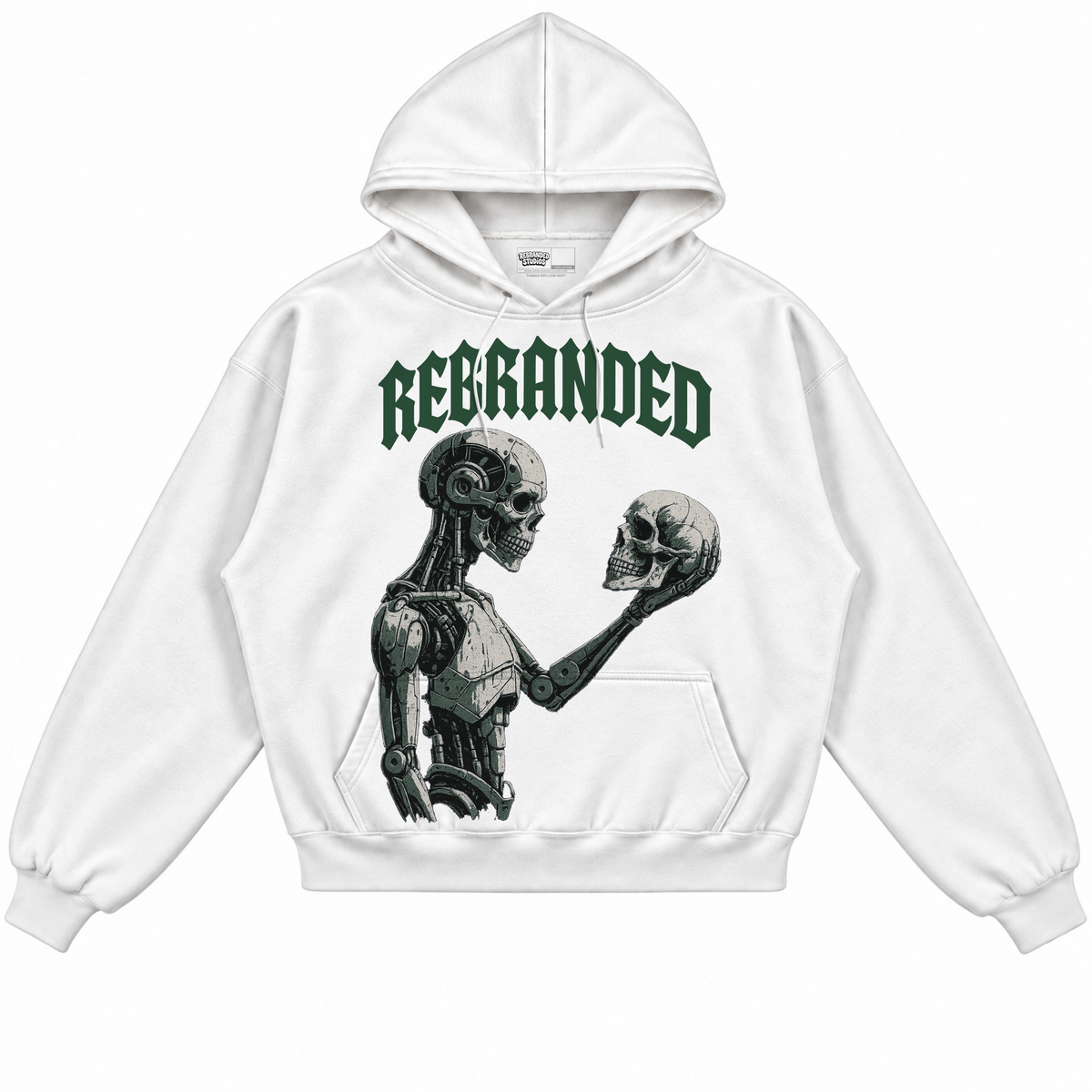 Rebranded Studios apparel — front without sneakers
