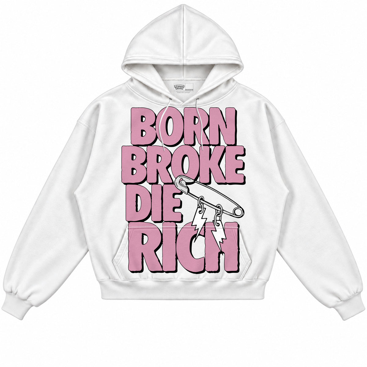 Rebranded Studios apparel — front without sneakers
