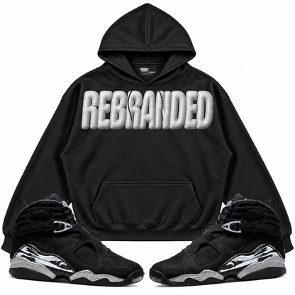 Rebranded Studios apparel — front styled with matching sneakers