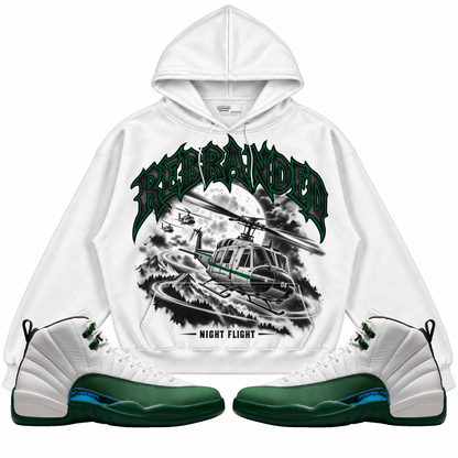 Rebranded Studios apparel — front styled with matching sneakers