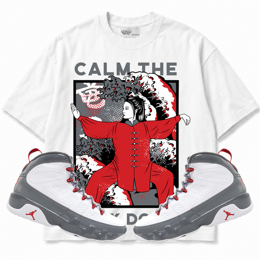 Rebranded Studios apparel — front styled with matching sneakers