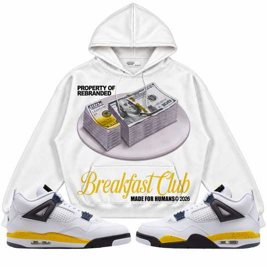 Rebranded Studios apparel — front styled with matching sneakers