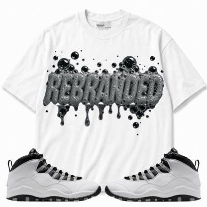 Rebranded Studios apparel — front styled with matching sneakers