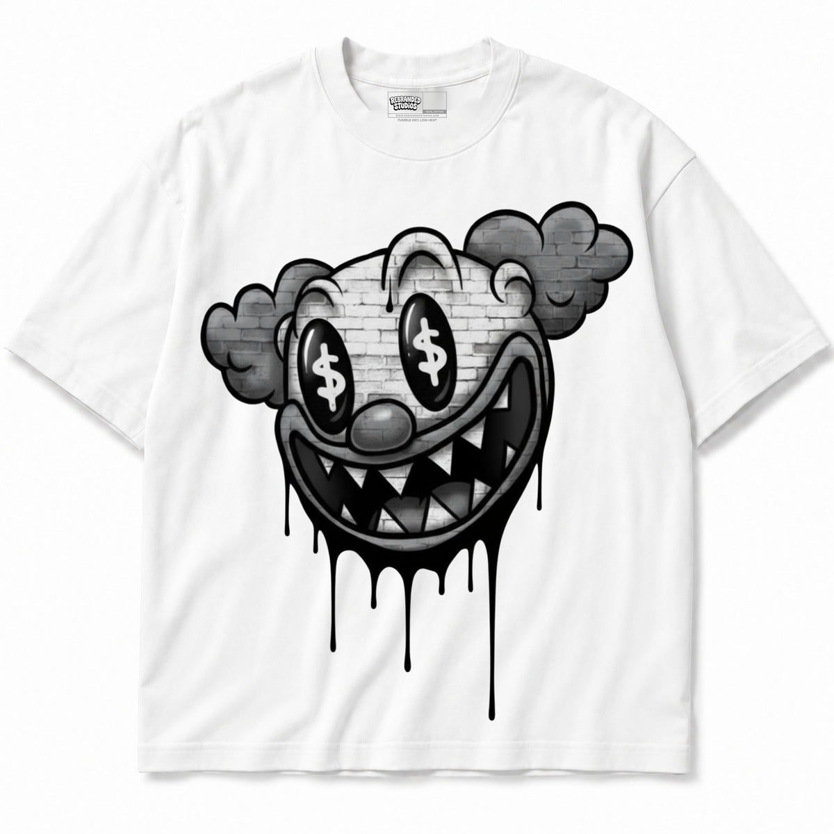 Rebranded Studios apparel — front without sneakers