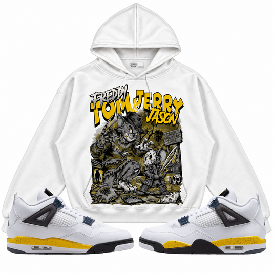 Rebranded Studios apparel — front styled with matching sneakers