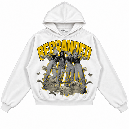 Rebranded Studios apparel — front without sneakers