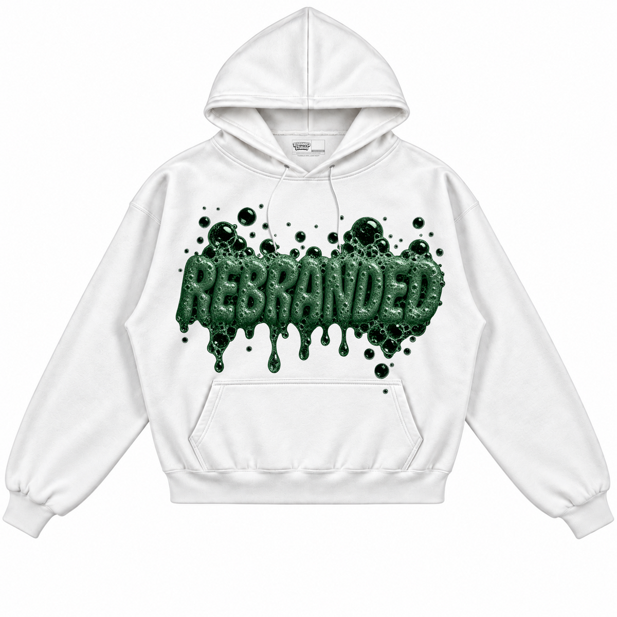 Rebranded Studios apparel — front without sneakers