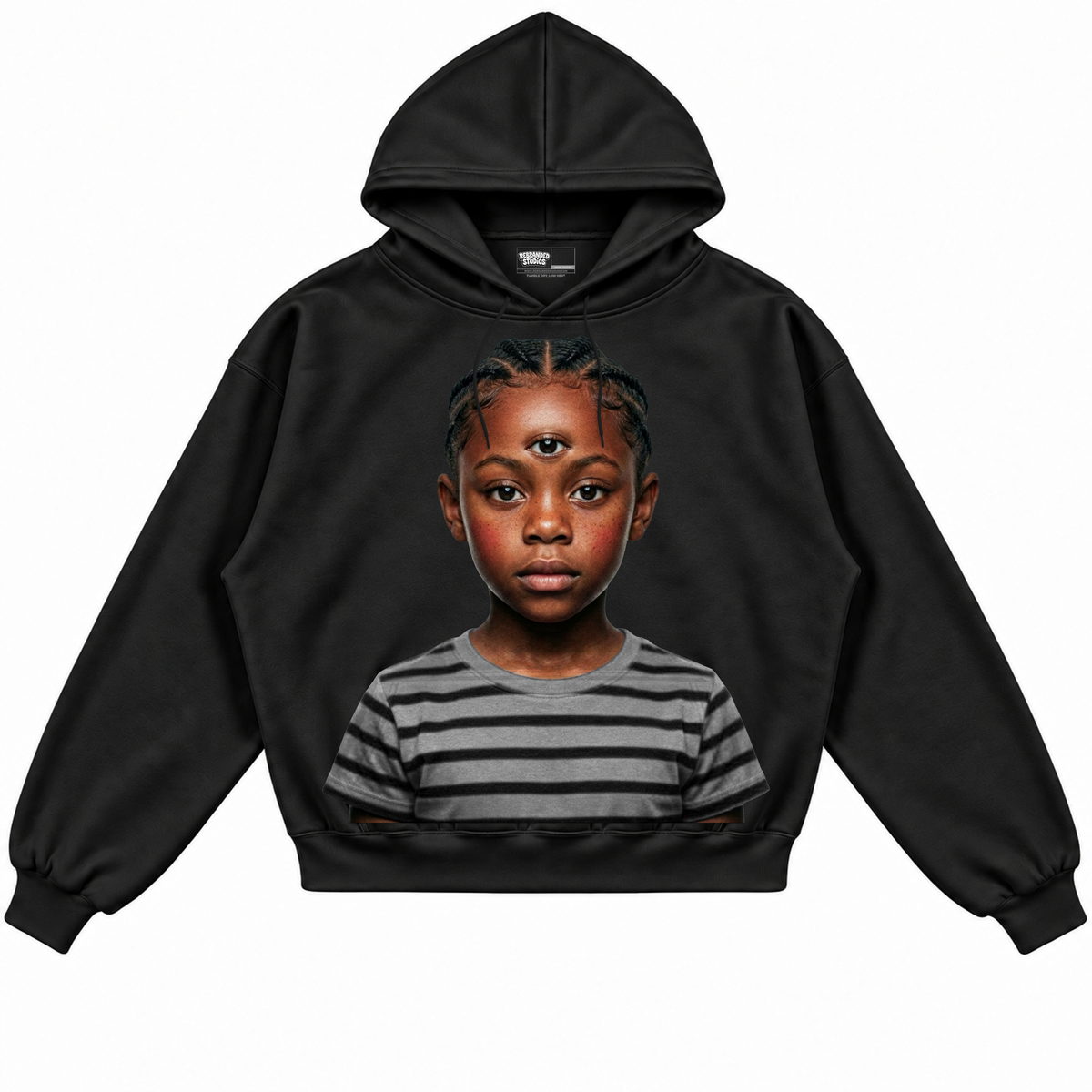 Rebranded Studios apparel — front without sneakers