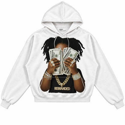 Rebranded Studios apparel — front without sneakers