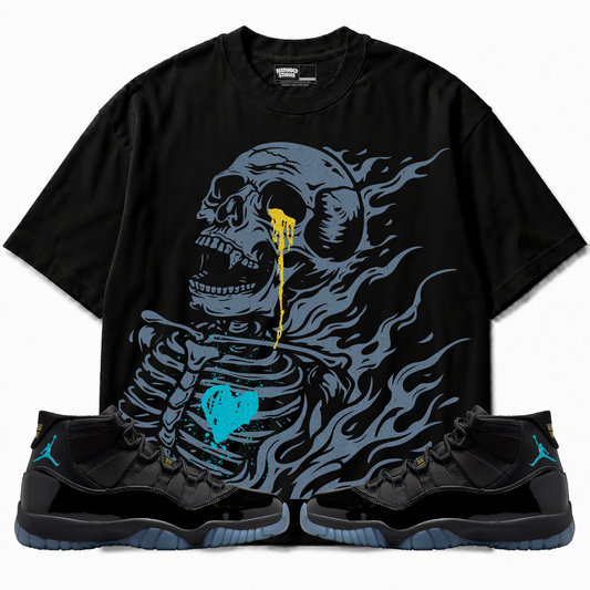 Rebranded Studios apparel — front styled with matching sneakers