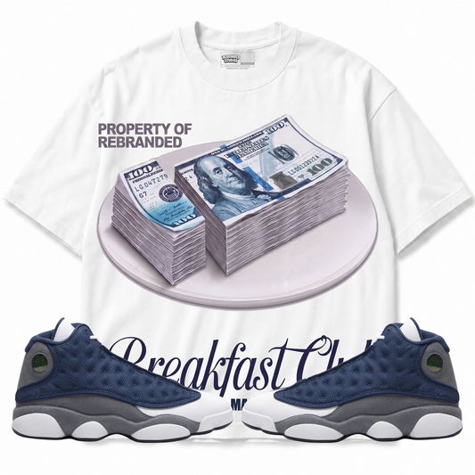 Rebranded Studios apparel — front styled with matching sneakers
