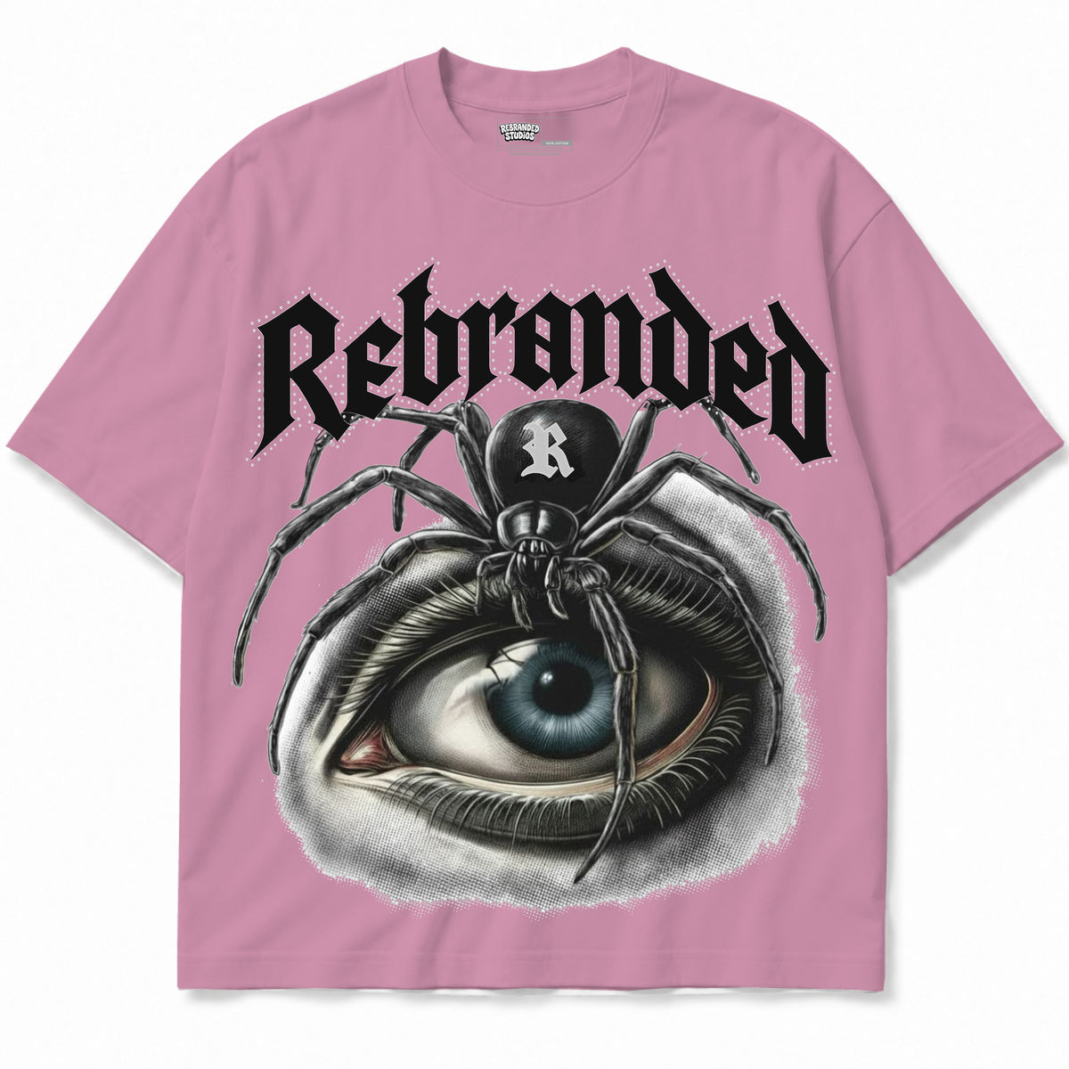 Rebranded Studios apparel — front without sneakers