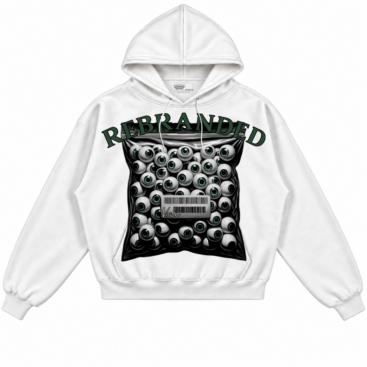 Rebranded Studios apparel — front without sneakers